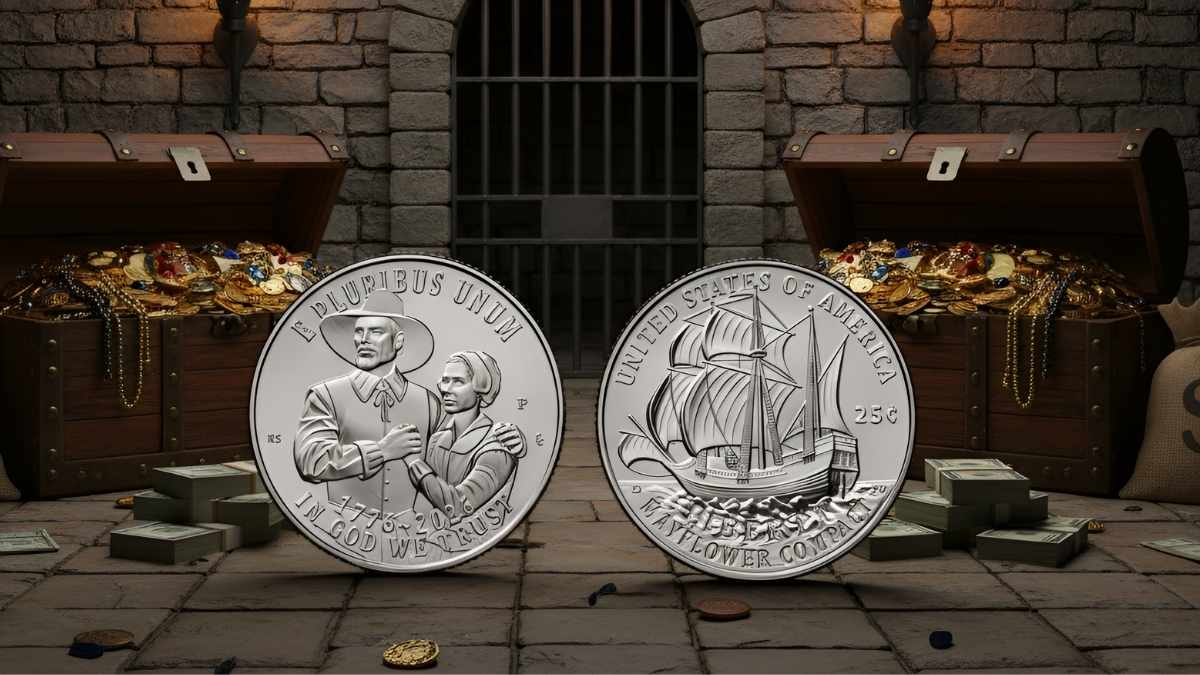 Discover the 1776–2026 Mayflower Compact Quarter: a rare collectible coin now available, offering unique value and history for coin collectors.