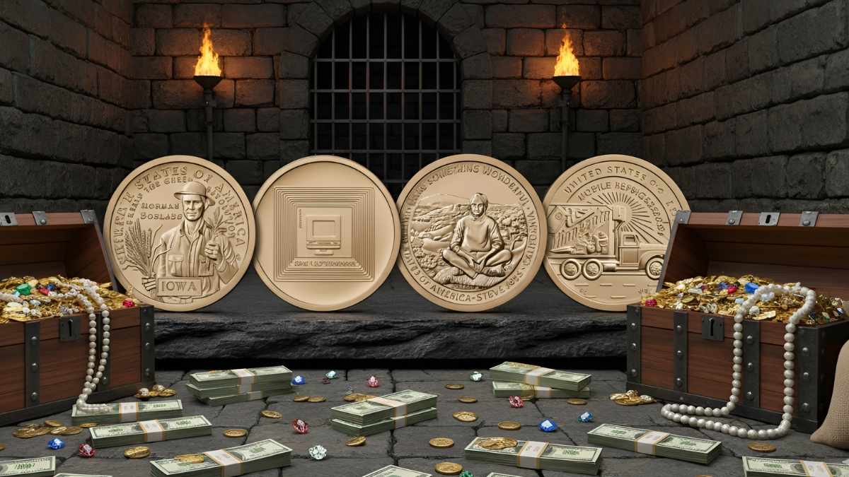 U.S. Mint: New Reverse Proof $1 Coins Celebrate Arkansas and Michigan Innovation Series