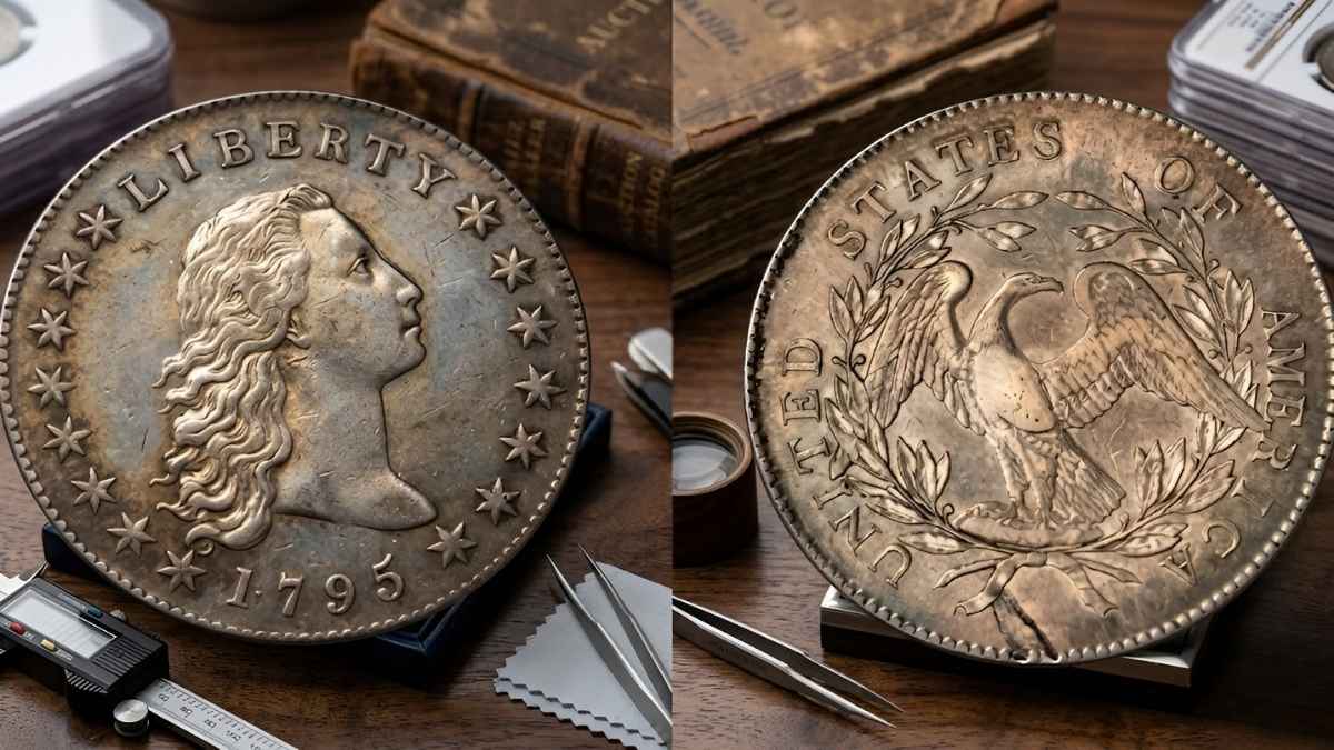Newly Discovered 1795 Flowing Hair Silver Dollar: Rare Coin Heads to Auction With Historic Collector Value