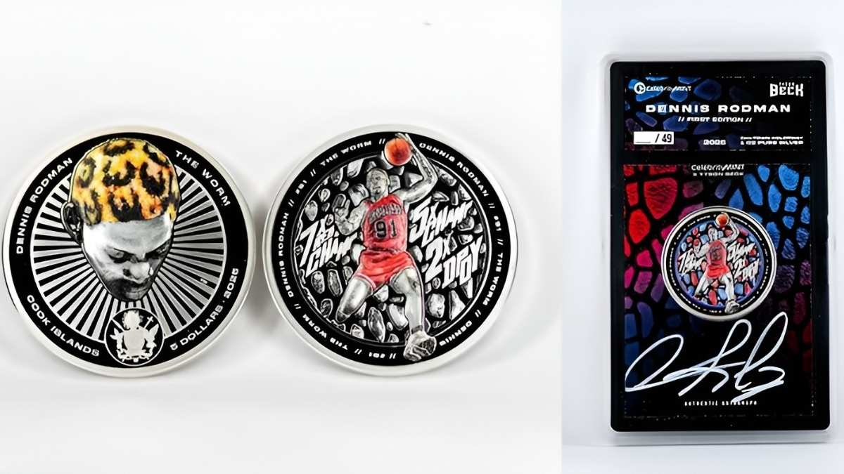 Exclusive Legal Tender Dennis Rodman Coin: rare silver trading collectible launched at ANA show for investors