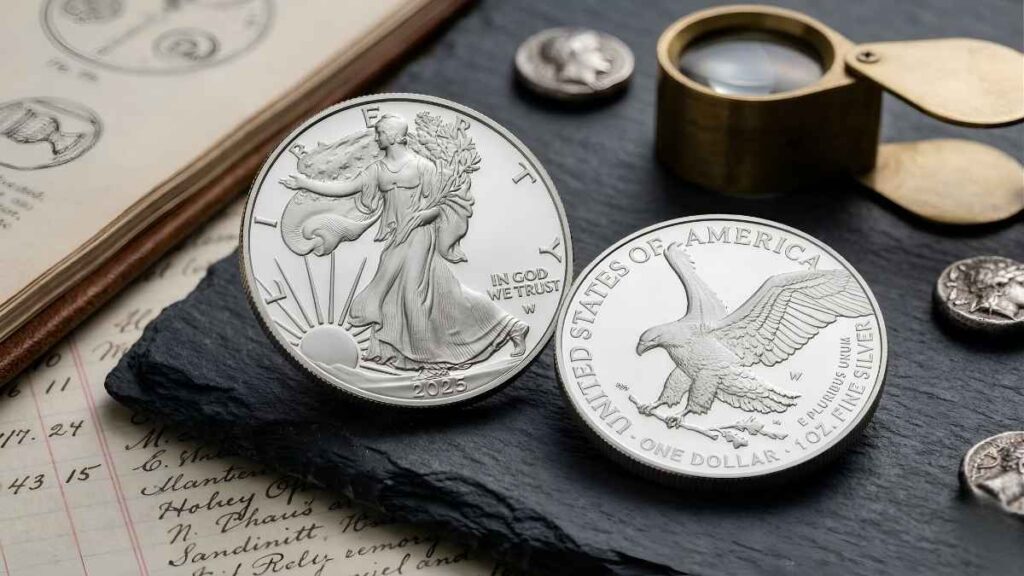 US Mint Sales 2025: Proof Silver Eagle 238,000 coins sold early strong demand highlights collector interest and market momentum