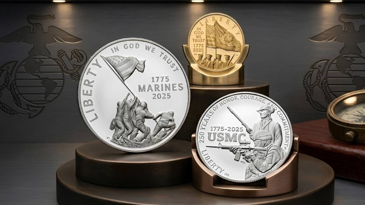 US Marine Corps 250th Anniversary: commemorative coin designs revealed for 2026 with historic tribute details