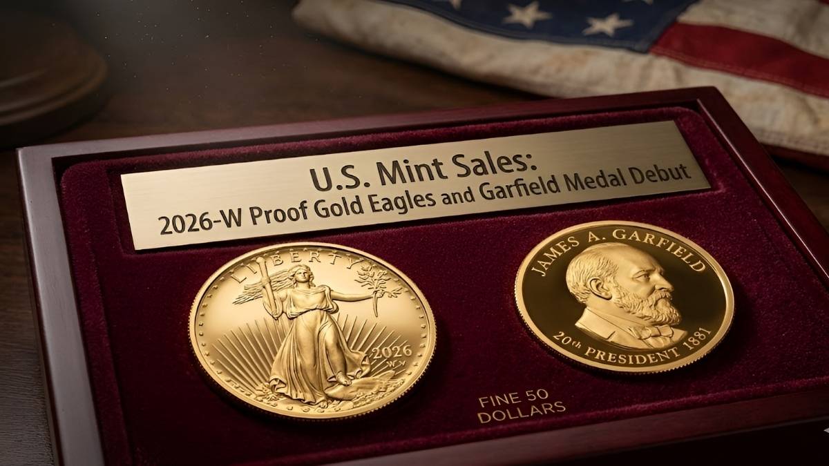 US Mint Sales 2026: debut of W Proof Gold Eagles and Garfield medal with collector details and release info
